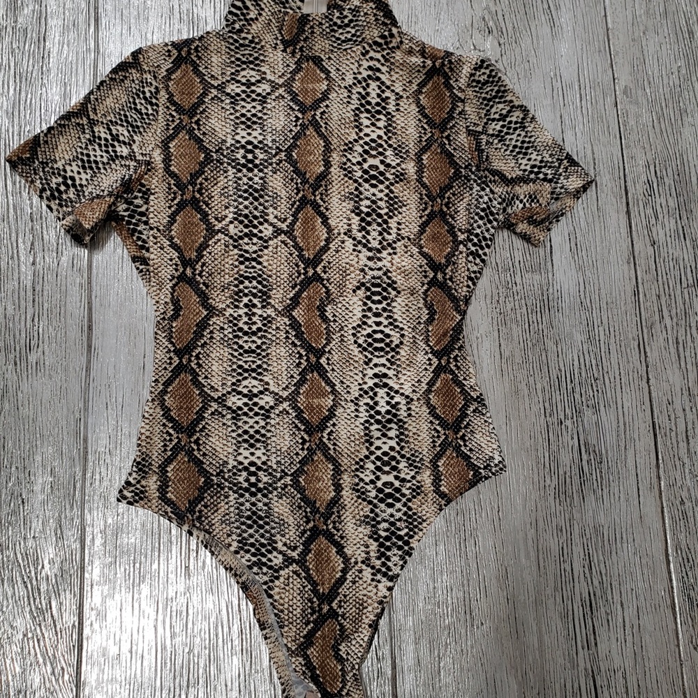 Snake Print Bodysuit